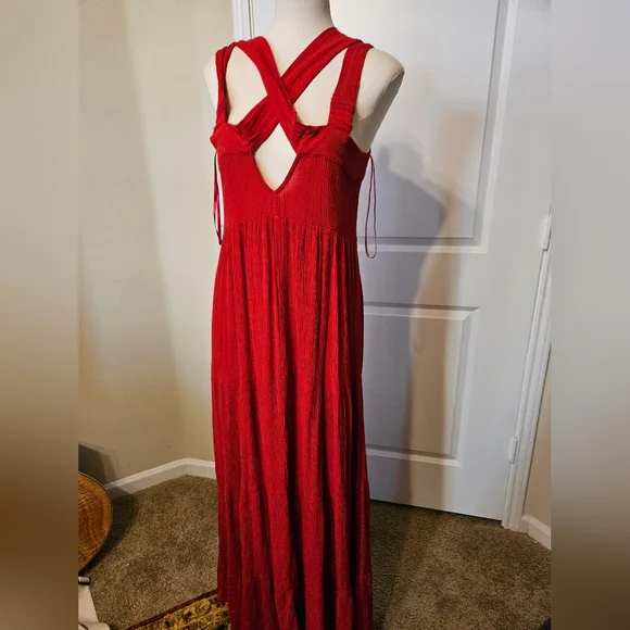 chinese dress ladies Knox Maxi Dress Black / Red Floral main image 1